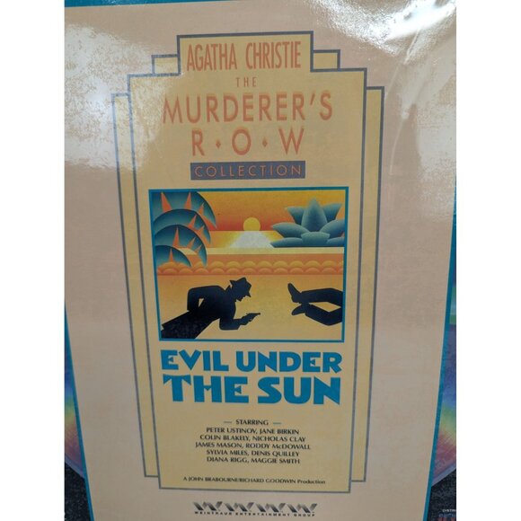Agatha Christie The Murder's Row Collection Evil Under The Sun Laser Disc 1989 - Picture 2 of 9